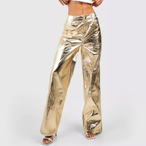 SOLD Gold Foil Metallic Pants